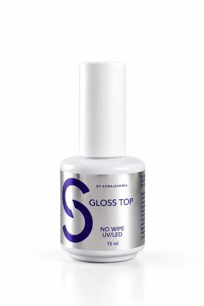 SIX Gloss Top - top coat UV/LED no wipe do paznokci